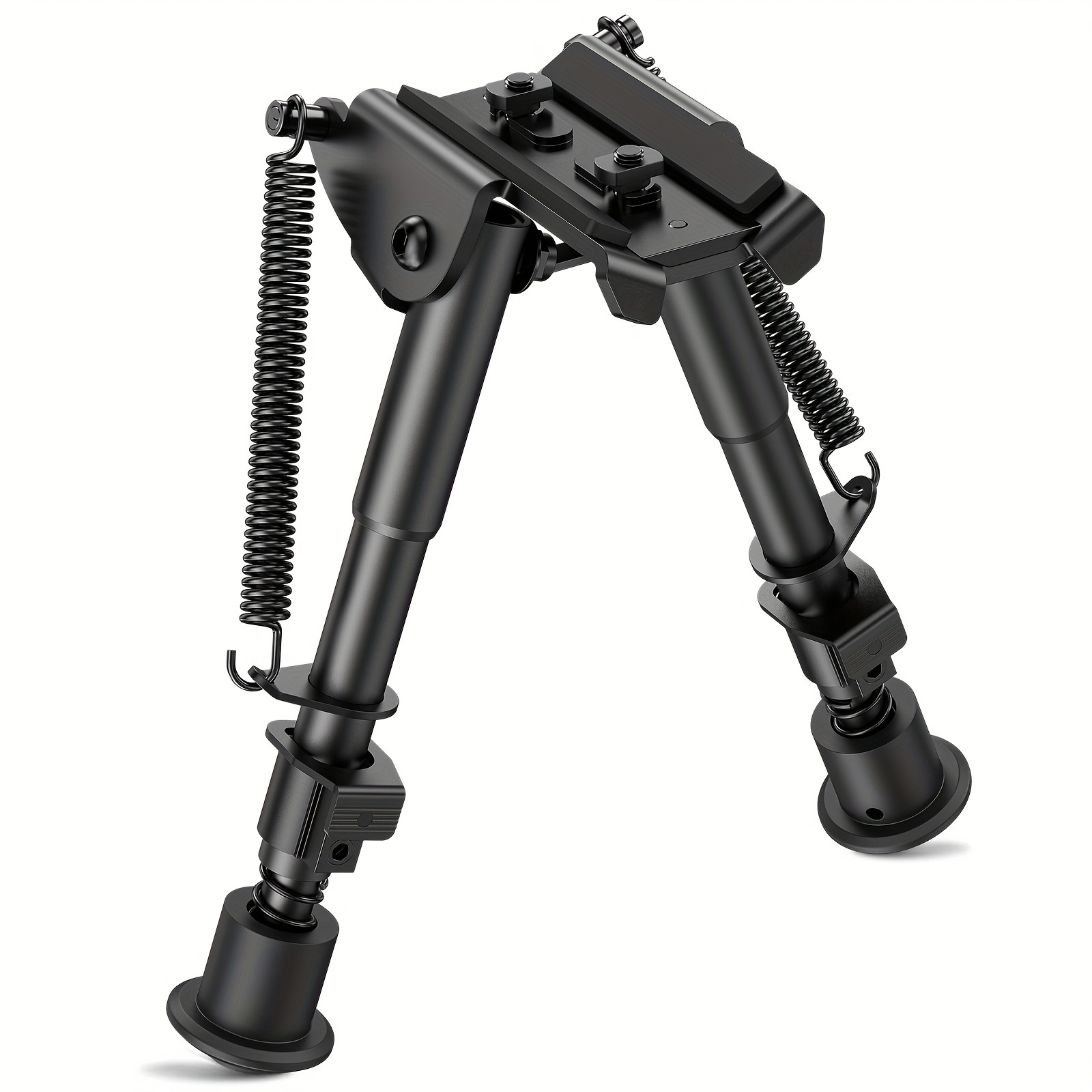 6-9 Inch Heavy-Duty Bipod with Adjustable Quick-Release Rail - Yard Firm Lightweight Foldable Hunting & Shooting Stabilizer, Mlok Handguard Adapter, 5 Height Settings, Rubber Feet - Compatible with Rifles, Shotguns, Outdoor Firearms (Aluminum/Nylon), Hunting Gear, Hunting Bipod - Image 12