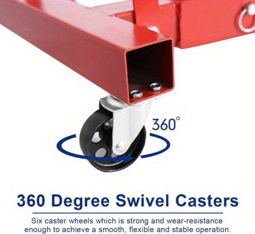 Labor Day, 4409LBS 2 TON Heavey Duty Engine Motor Hoist Cherry Picker Shop Crane Lift Excellent Performance: The Four Adjustable Positions(0.5T, 1T, 1.5T, and 2T) Can Meet Your Various Lifting Needs and The 8T Hydraulic Cylinder, Workshop Hoist