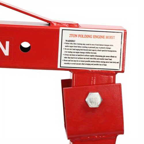 Labor Day, 4409LBS 2 TON Heavey Duty Engine Motor Hoist Cherry Picker Shop Crane Lift Excellent Performance: The Four Adjustable Positions(0.5T, 1T, 1.5T, and 2T) Can Meet Your Various Lifting Needs and The 8T Hydraulic Cylinder, Workshop Hoist