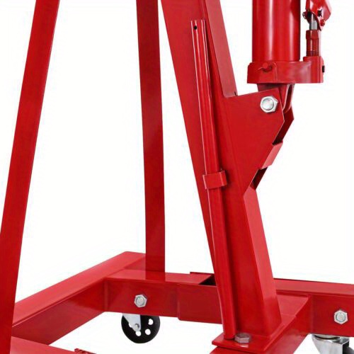Labor Day, 4409LBS 2 TON Heavey Duty Engine Motor Hoist Cherry Picker Shop Crane Lift Excellent Performance: The Four Adjustable Positions(0.5T, 1T, 1.5T, and 2T) Can Meet Your Various Lifting Needs and The 8T Hydraulic Cylinder, Workshop Hoist