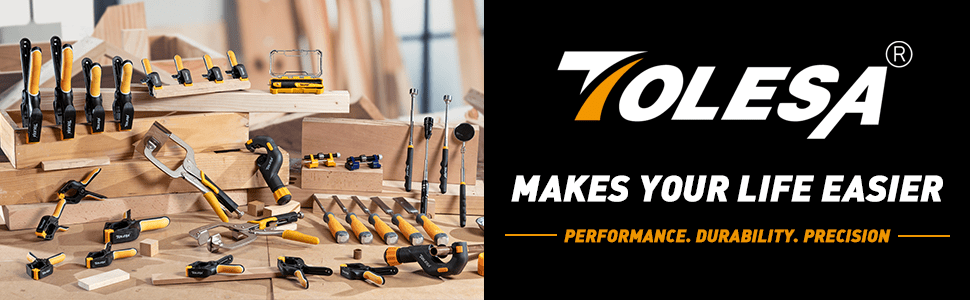 [Heavy Duty Locking C-Clamps] TOLESA 1pc/3pcs 6