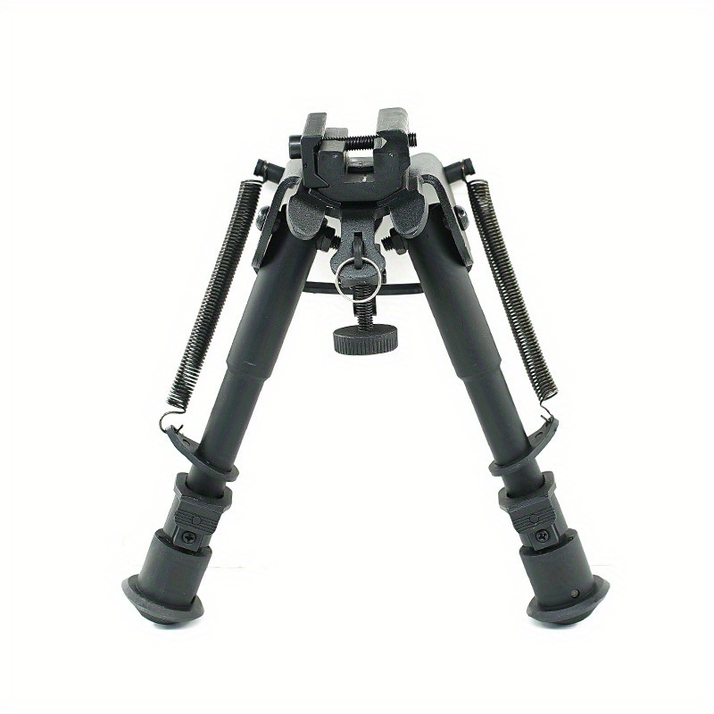 6-9 Inch Heavy-Duty Bipod with Adjustable Quick-Release Rail - Yard Firm Lightweight Foldable Hunting & Shooting Stabilizer, Mlok Handguard Adapter, 5 Height Settings, Rubber Feet - Compatible with Rifles, Shotguns, Outdoor Firearms (Aluminum/Nylon), Hunting Gear, Hunting Bipod - Image 5