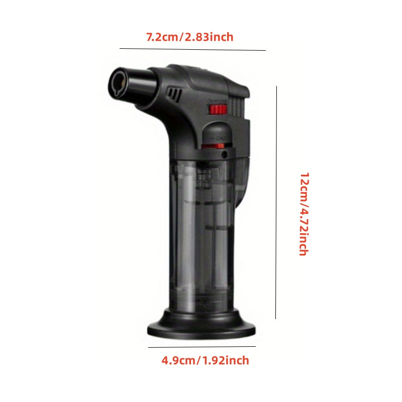 10pcs Butane Torch Lighter Refillable Big Jet Flame Portable Butane Torch Adjustable Mini Blow Torch Lighter for Camping Grill Culinary Soldering Cooking Welding BBQ (No Gas)