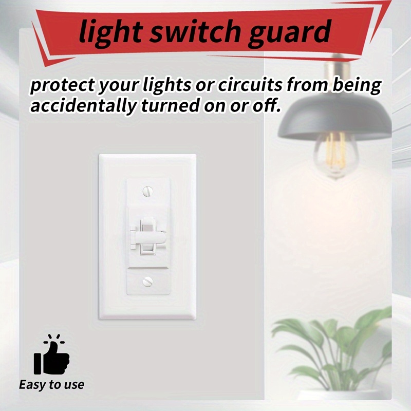 2pcs of Light Switch Protective Cover Child Safety Switch Lock to Prevent Accidental Opening or Closing Yard Firm - Image 8