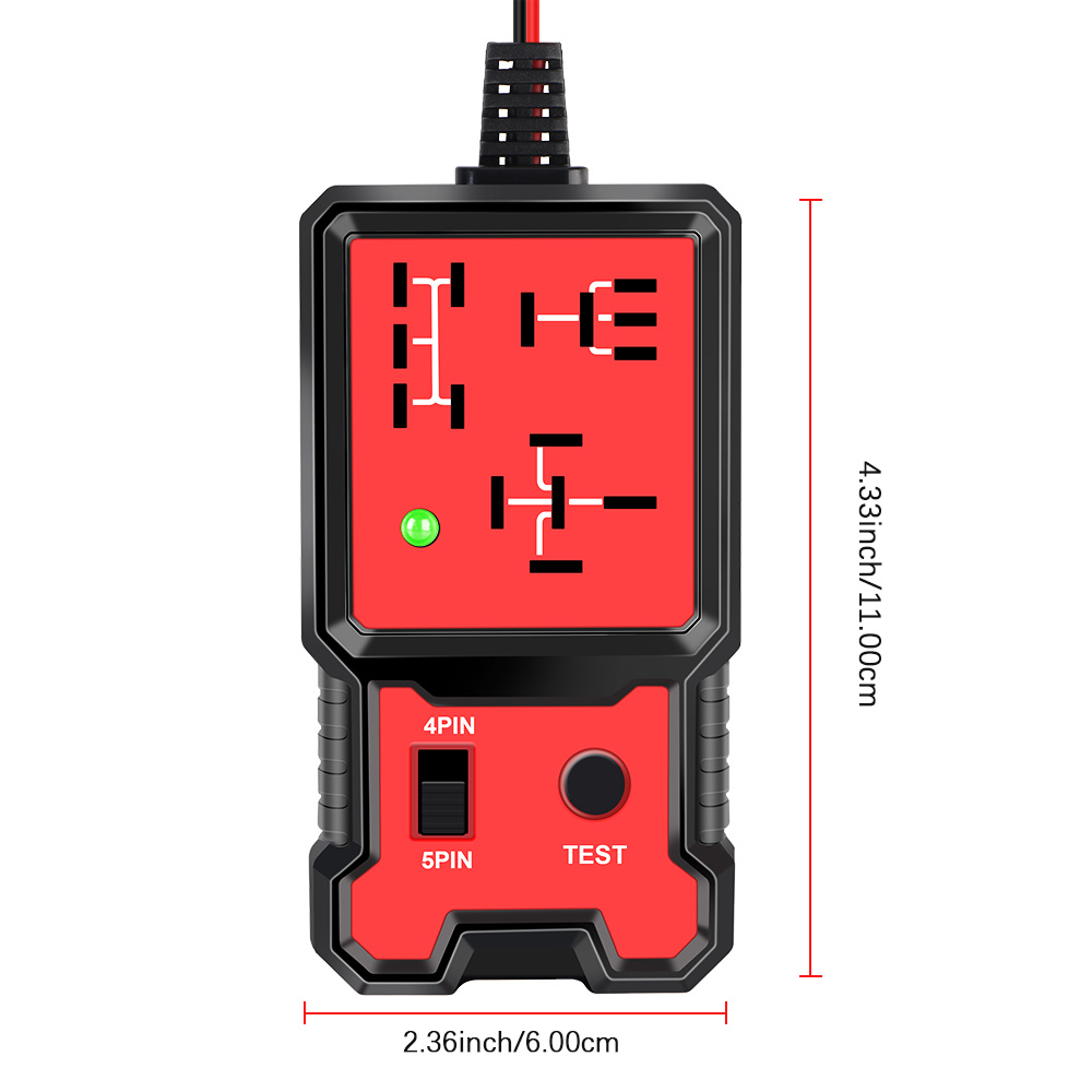 Voltage Tester Automotive Electronic Relay Tester Car Battery Checker Car Relay Tester Indicator Light Universal Yard Firm 12V Accessories, Automotive Diagnostics, Portable Checker, Reliable Performance, Sturdy Design, Diy Car Repair, Auto Technicians - Image 4