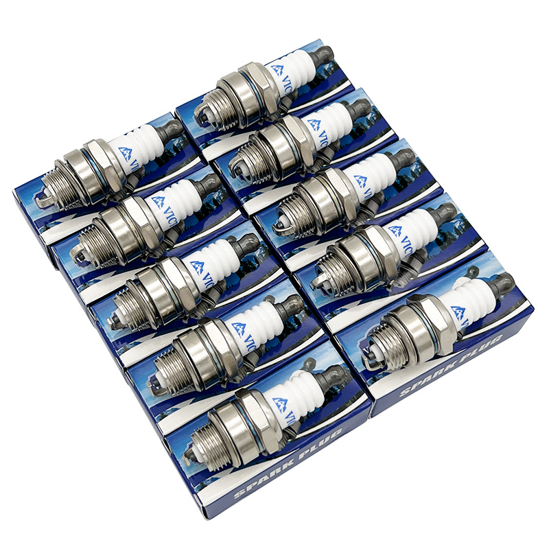 L7T Spark Plugs 10pcs - High-Performance Replacement for L7T Engines, Durable Metal Construction, Blue & White Design, Compatible with L7T Engines, Yard Firm Lawn Mower Accessories, Engine Performance Upgrade, Sleek Metallic Finish, Reliable Engine Part, Lawn Mower Parts, Compact Design, Longlasting Durability, Enthusiasts, Spark Plug For Lawnmower, Lawnmower Spark Plug, Lawnmower Part, Spark Plug, Gasoline Spark Plug, Mower Part - Image 3