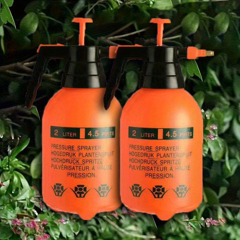2pcs High-Pressure Air Sprayer - Handheld Garden Yard Firm Watering Can with Adjustable Nozzle, Suitable for Lawns, Flowers, and Home Cleaning, Garden Watering Can|Adjustable Nozzle|Durable Plastic