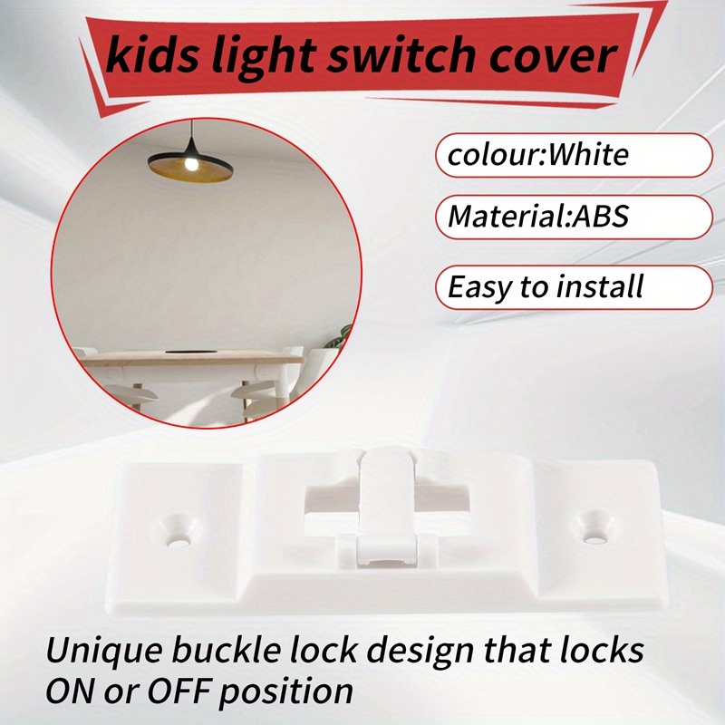 2pcs of Light Switch Protective Cover Child Safety Switch Lock to Prevent Accidental Opening or Closing Yard Firm - Image 7