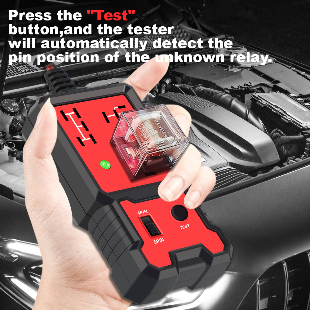 Voltage Tester Automotive Electronic Relay Tester Car Battery Checker Car Relay Tester Indicator Light Universal Yard Firm 12V Accessories, Automotive Diagnostics, Portable Checker, Reliable Performance, Sturdy Design, Diy Car Repair, Auto Technicians - Image 2