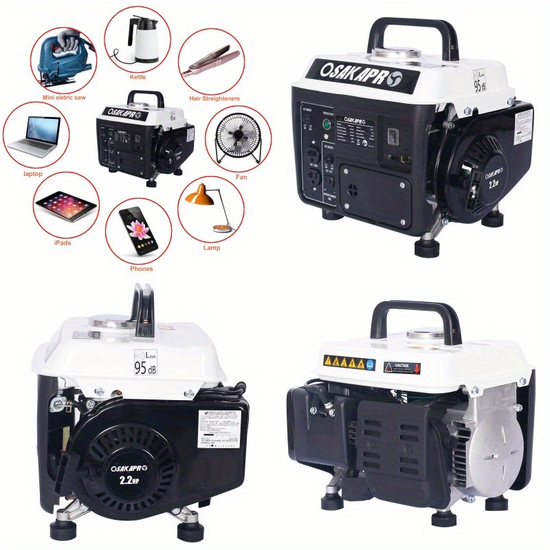 Portable Generator, Outdoor Generator, Low Noise Gas Generator Household Generator