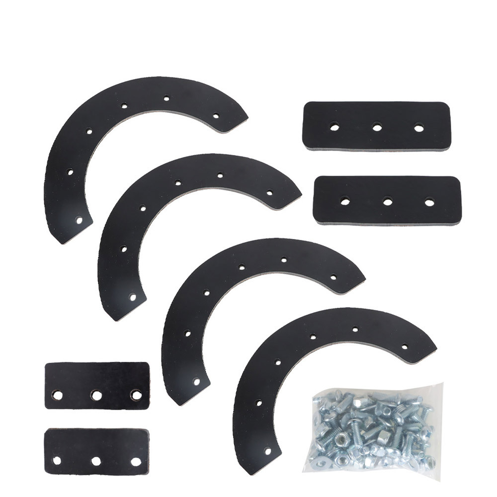 Snowthrower Paddle Replacement Kit - Fits Snapper, Craftsman & Noma Models - Includes 4 Square & 4 Half-Round Paddles with Hardware
