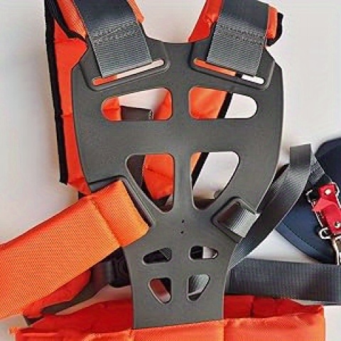 Adjustable Double Shoulder Belt Harness Trimmer with Quick-Release Buckle - Durable Nylon Straps for Lawn Care Equipment, Comfortable Fit for Professional & Home Use, Harness Trimmer, Lawn Care Accessory, Ergonomic Design, Sturdy Construction