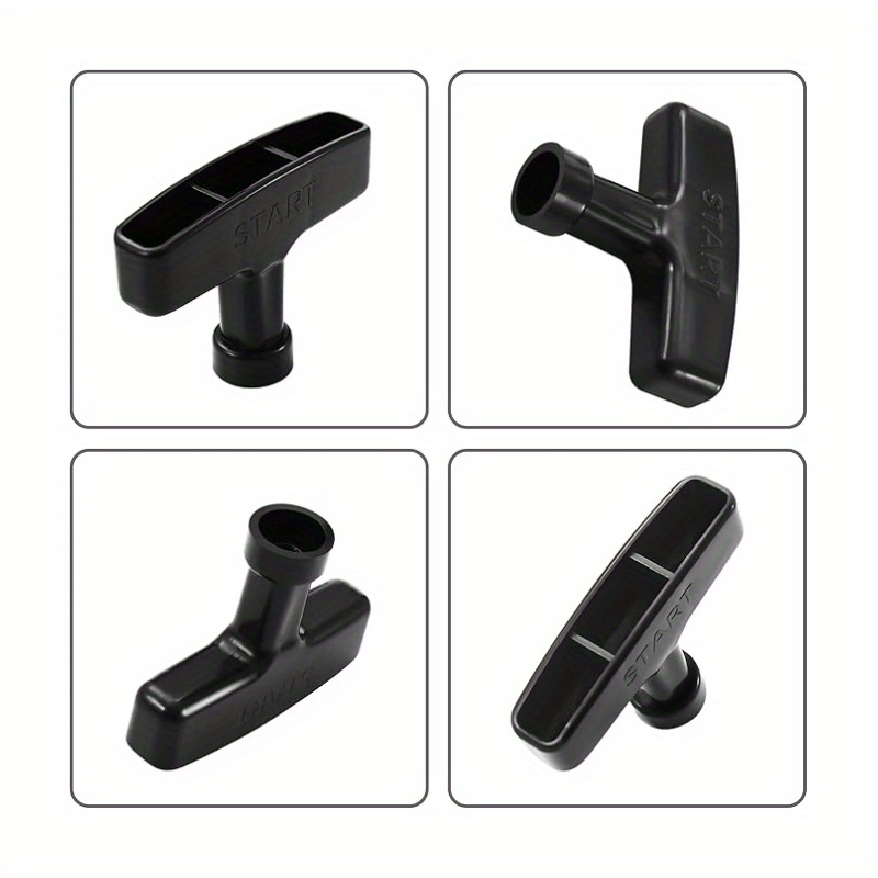 6pcs Engine Pull Cable Handles with Adjustable Length - Durable Plastic, Ideal for Gasoline Engines, Lawn Mowers, Generators, Chainsaws, and Trimmers, Trimmer Maintenance|Functional Grip Design|Strong Pull Cables, Pull Rope for Small Engine