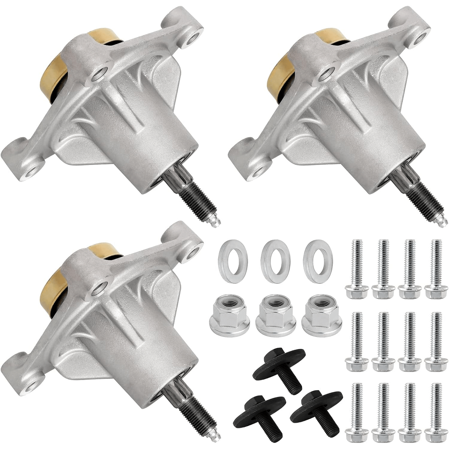 174356 Spindle Assembly Compatible with Hu sqvarna/ Craftsman/ AYP 46" 48" Deck Mower, 532174356 Spindle for Hu sqvarna Z246 Z246i 46" Zero-Turn Lawn Mower Deck(3pcs), Yard Firm Lawn Equipment Repair, Mower Replacement Part, Heavyduty Spindle, Highperformance Component, Industrialgrade Build, Reinforced Components, Replacement Spindle, Landscaping Professionals, Diy Enthusiasts