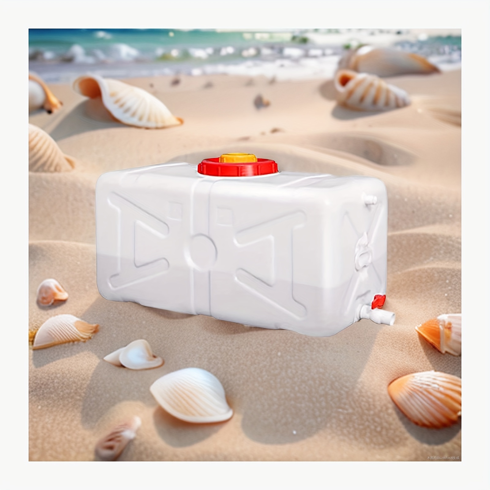 Large Household Capacity Water Tank, Yard Firm Drop-Resistant Portable Horizontal Plastic Water Storage Container With Faucet For Household Water Camping Outdoor Self-Driving Tour - Image 16